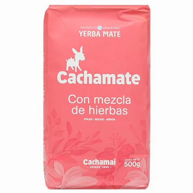 Hovedbilde Cachamate Yerba Mix Herbs (Rosa) 10x500g 