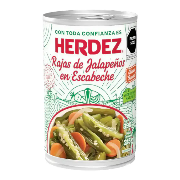 HERDEZ JALAPENO HELE 24x390g