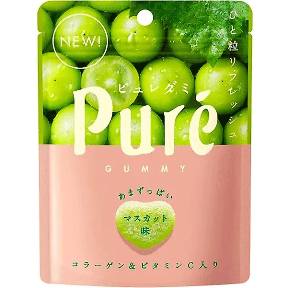 Kanro Puré Gummy Muscat 12x56g