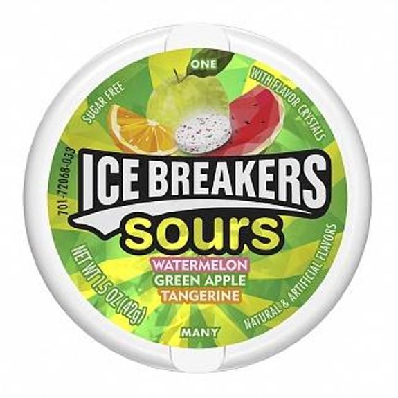 Ice Breakers Sours 8x42g (Grønn)