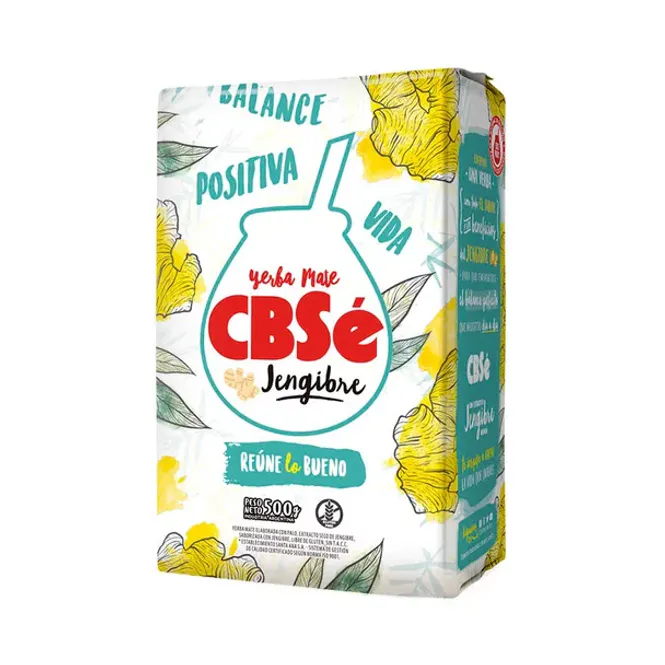Hovedbilde CBSe Yerba Mate Ingefær 12x500g