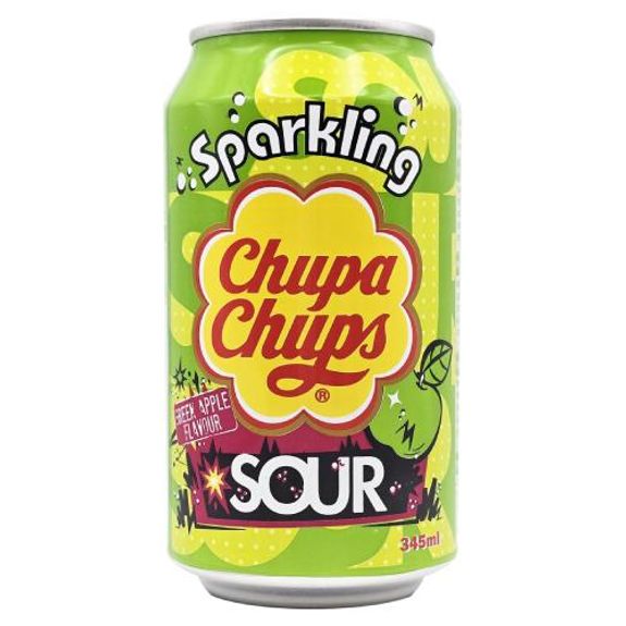 Chupa Chups Sour Green Apple Sour 24x345ml