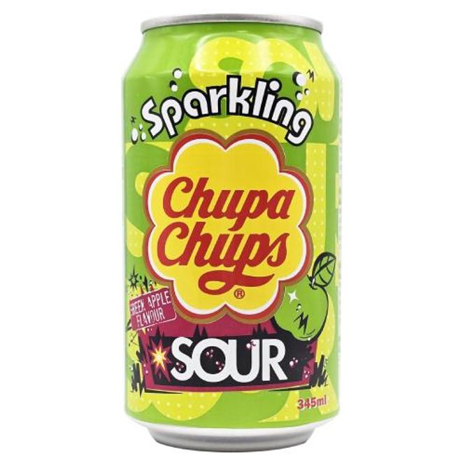 Hovedbilde Chupa Chups Sour Green Apple Sour 24x345ml
