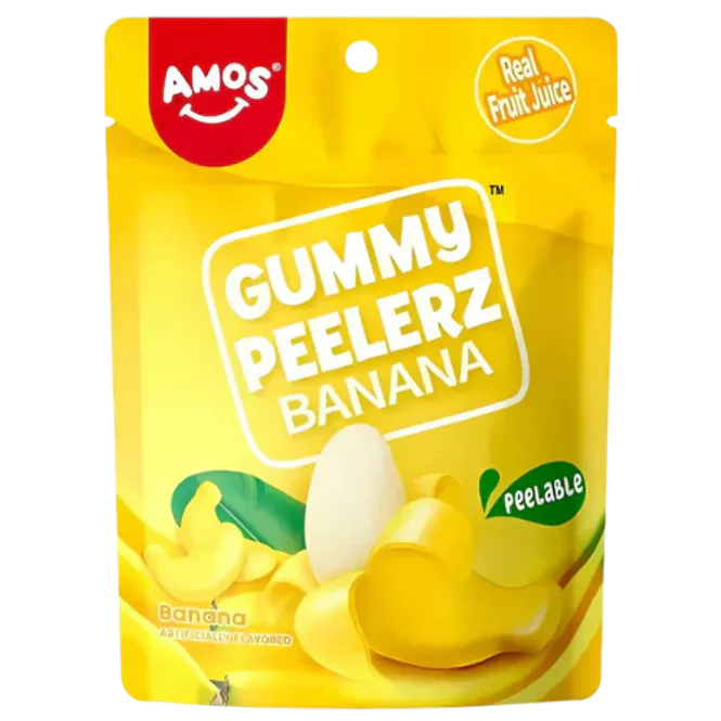 Hovedbilde Amos Peelerz Gummy Banana Candy 12x120g