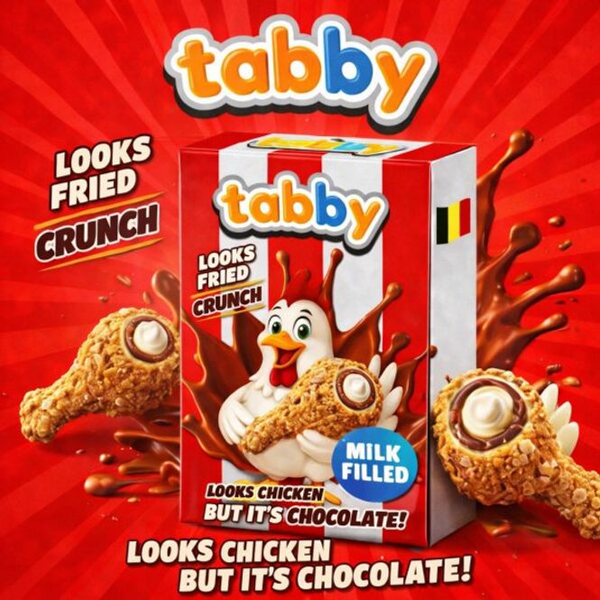 Hovedbilde Tabby Chicken Chocolate 24x50g