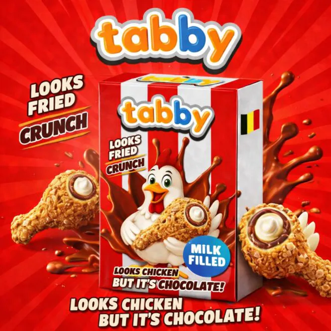 Hovedbilde Tabby Chicken Chocolate 24x50g