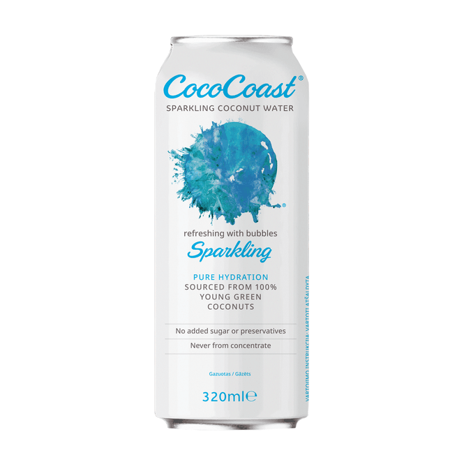 Hovedbilde CocoCoast Sparkling Coconut Water Natural Flavor 24x320ml
